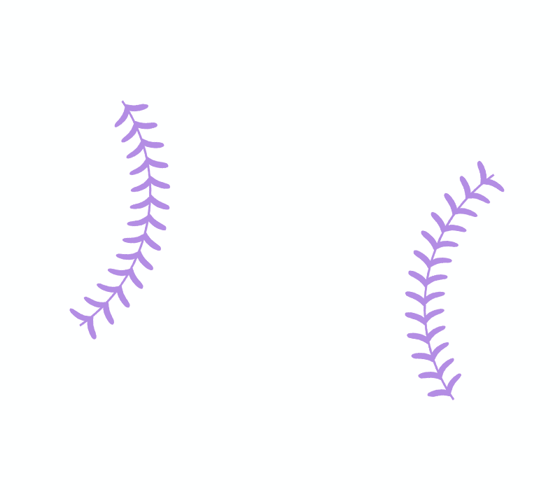 Softball Double Tag - Sparkle