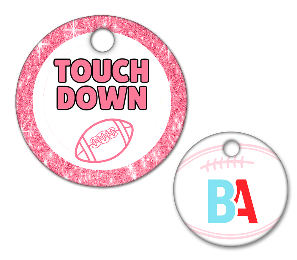 Football Circle Swag Tags