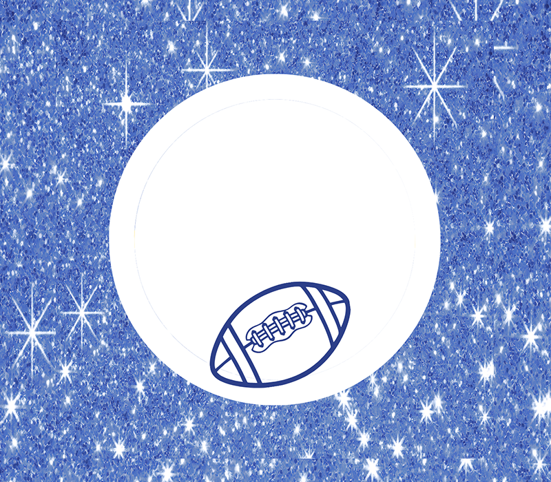 Football 1 Pat Tag - Sparkle