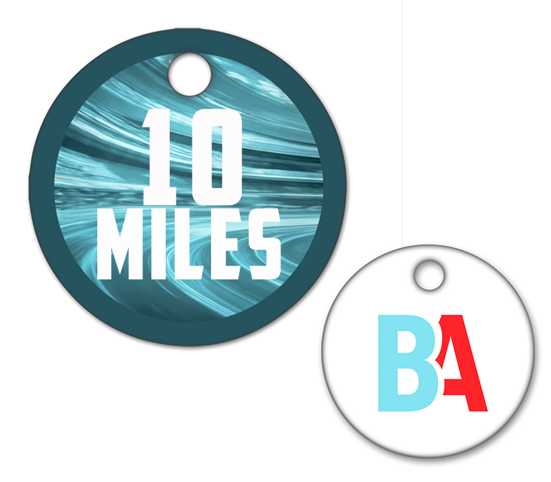 Cross Country 10 Miles Tag