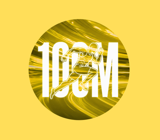 Track & Field 100 Meter Tag