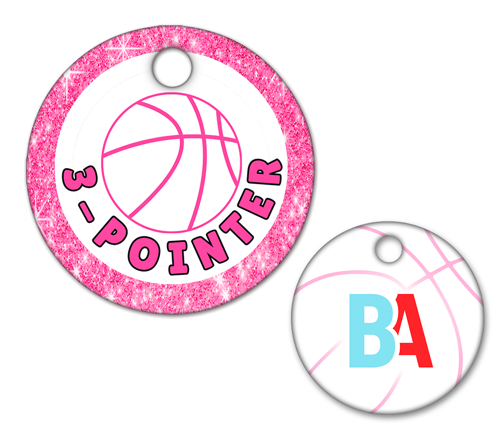 Basketball Circle Swag Tags