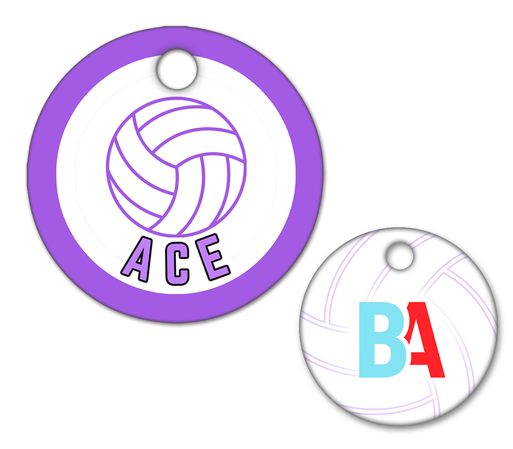 Volleyball Circle Swag Tags