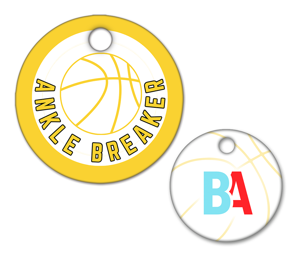 Basketball Circle Swag Tags