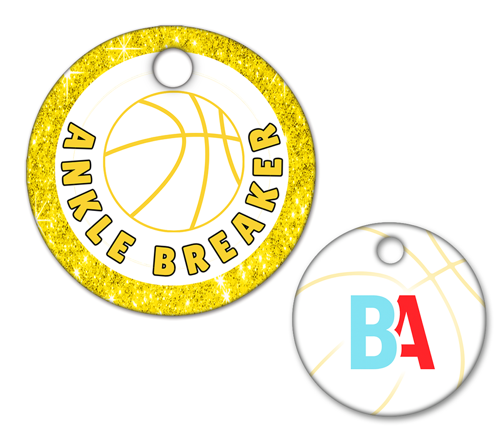 Basketball Circle Swag Tags