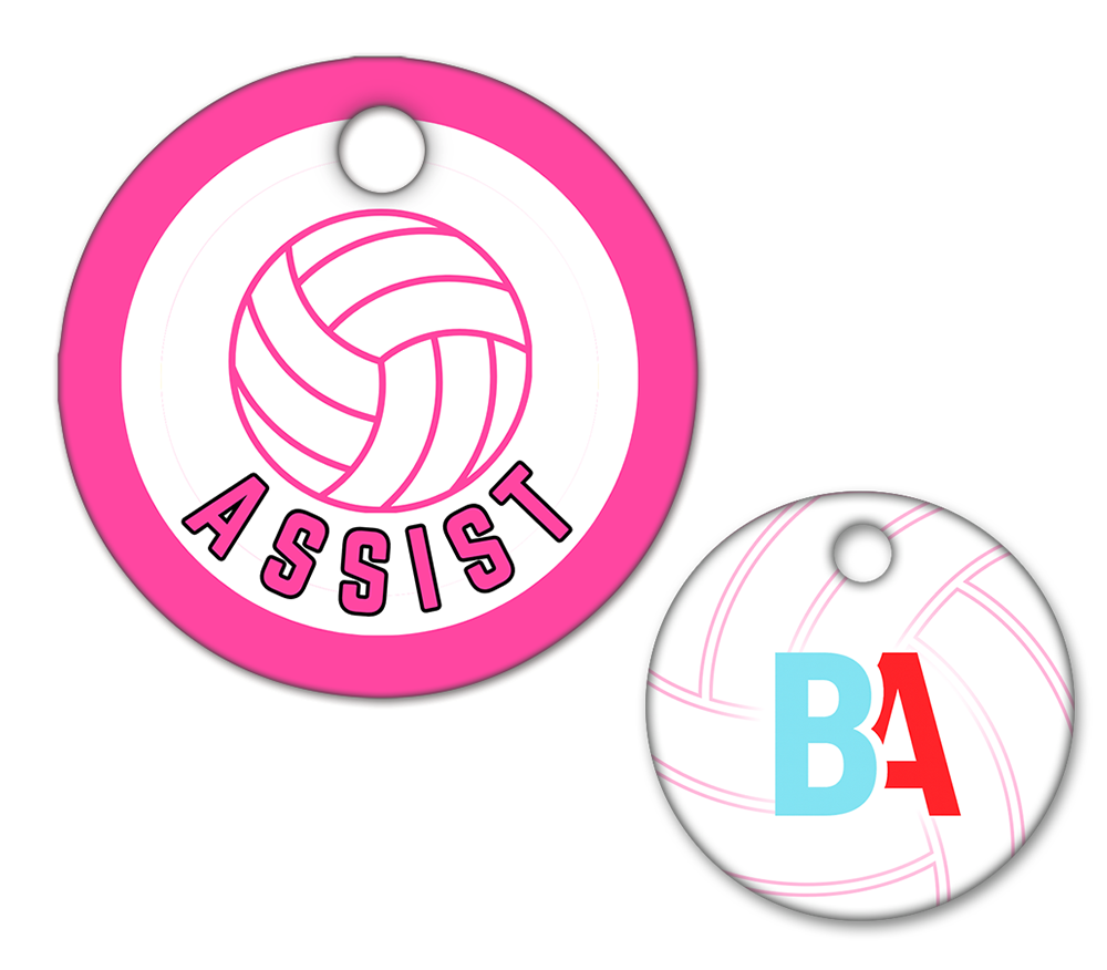 Volleyball Circle Swag Tags