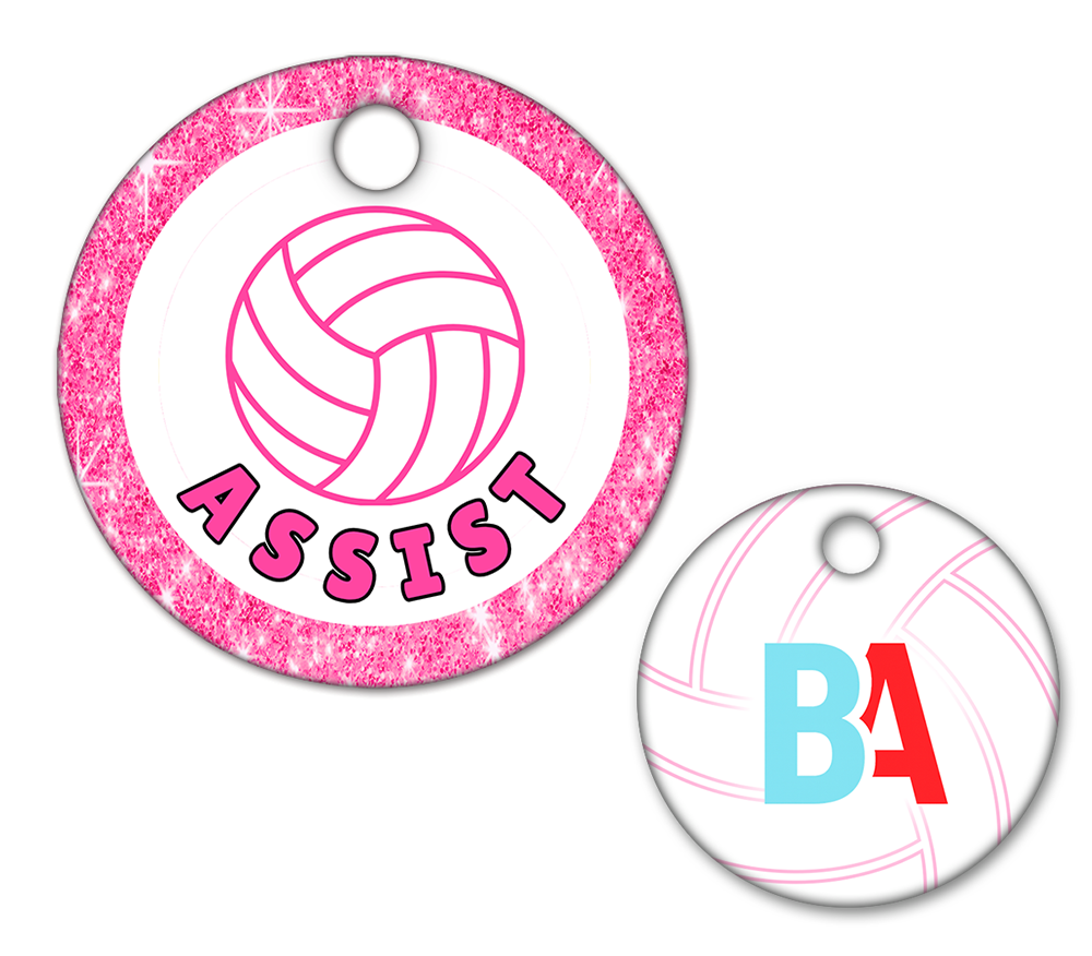Volleyball Circle Swag Tags