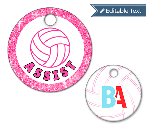 Volleyball Assist Tag - Sparkle