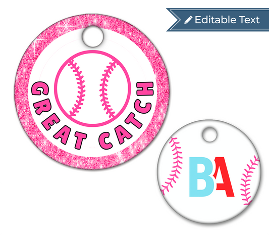Baseball Great Catch Tag - Sparkle