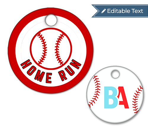 Baseball Home Run Tag - Classic