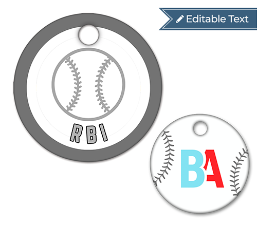Baseball RBI Tag - Classic