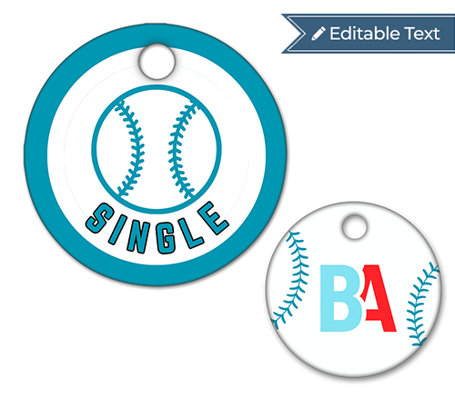Baseball Single Tag - Classic