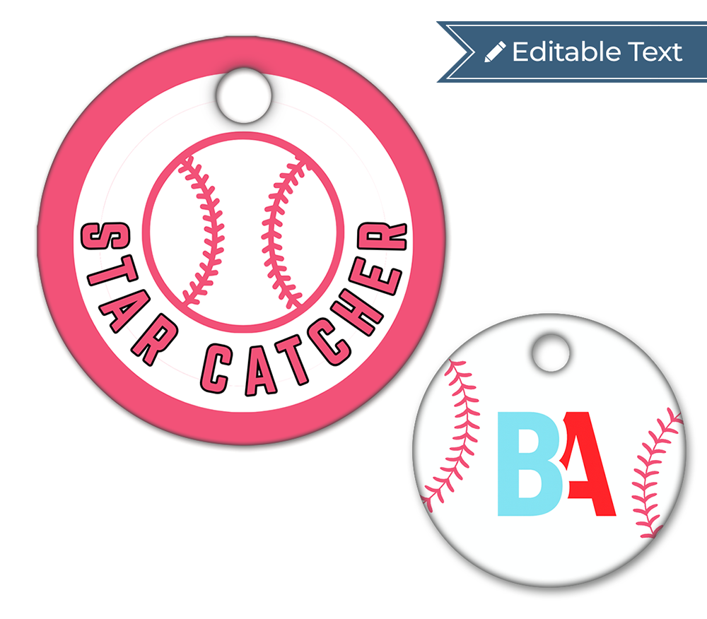Baseball Star Catcher Tag - Classic