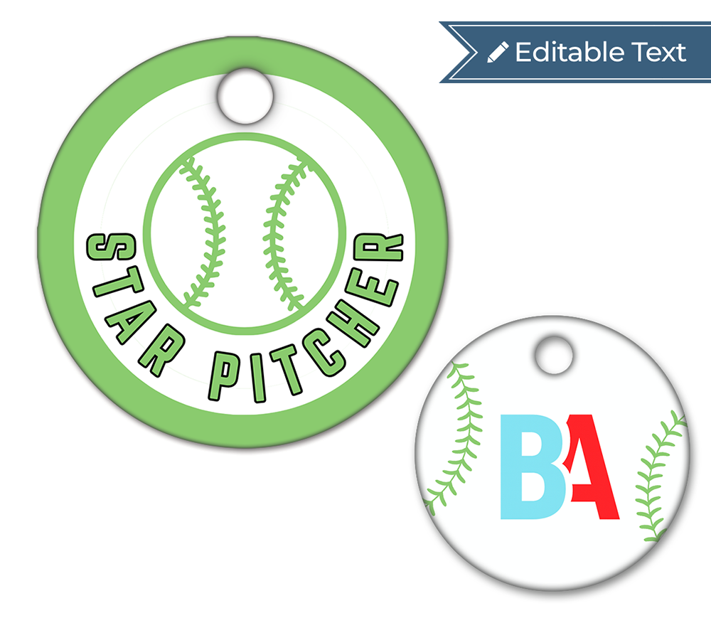 Baseball Star Pitcher Tag - Classic