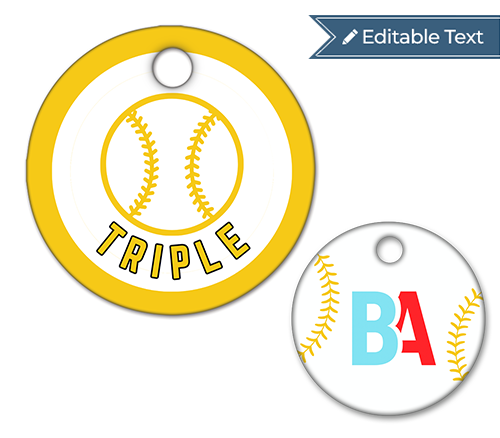 Baseball Triple Tag - Classic
