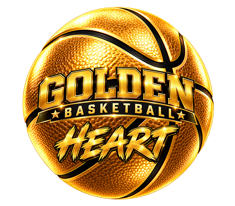 Basketball Heart - Golden