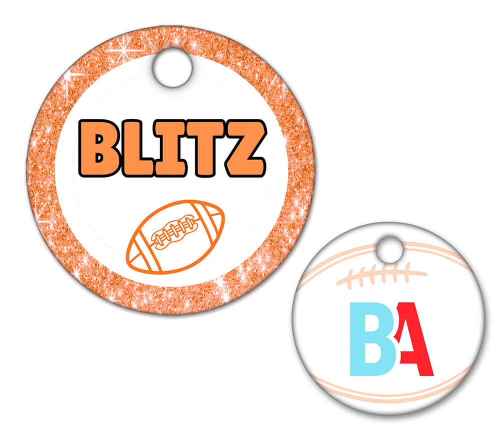 Football Circle Swag Tags