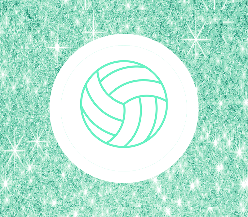 Volleyball Block Tag - Sparkle