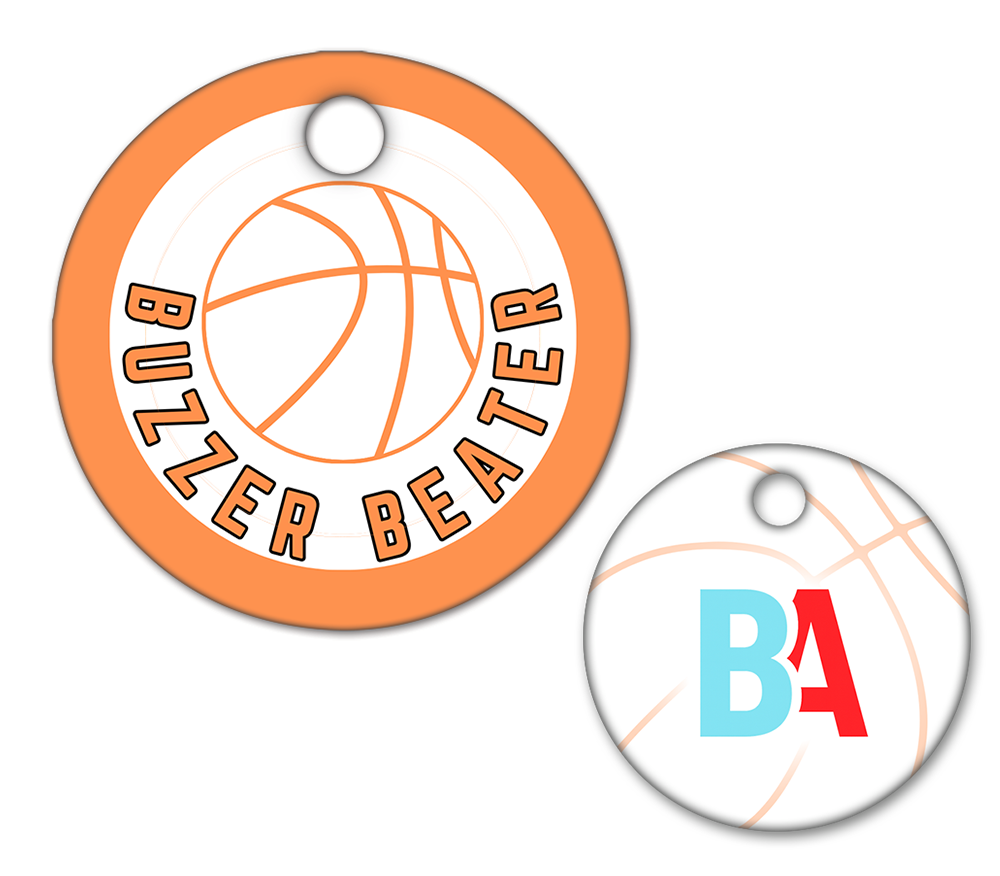 Basketball Circle Swag Tags