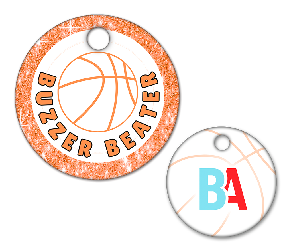 Basketball Circle Swag Tags