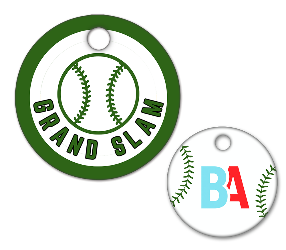 Baseball/Softball Circle Swag Tag