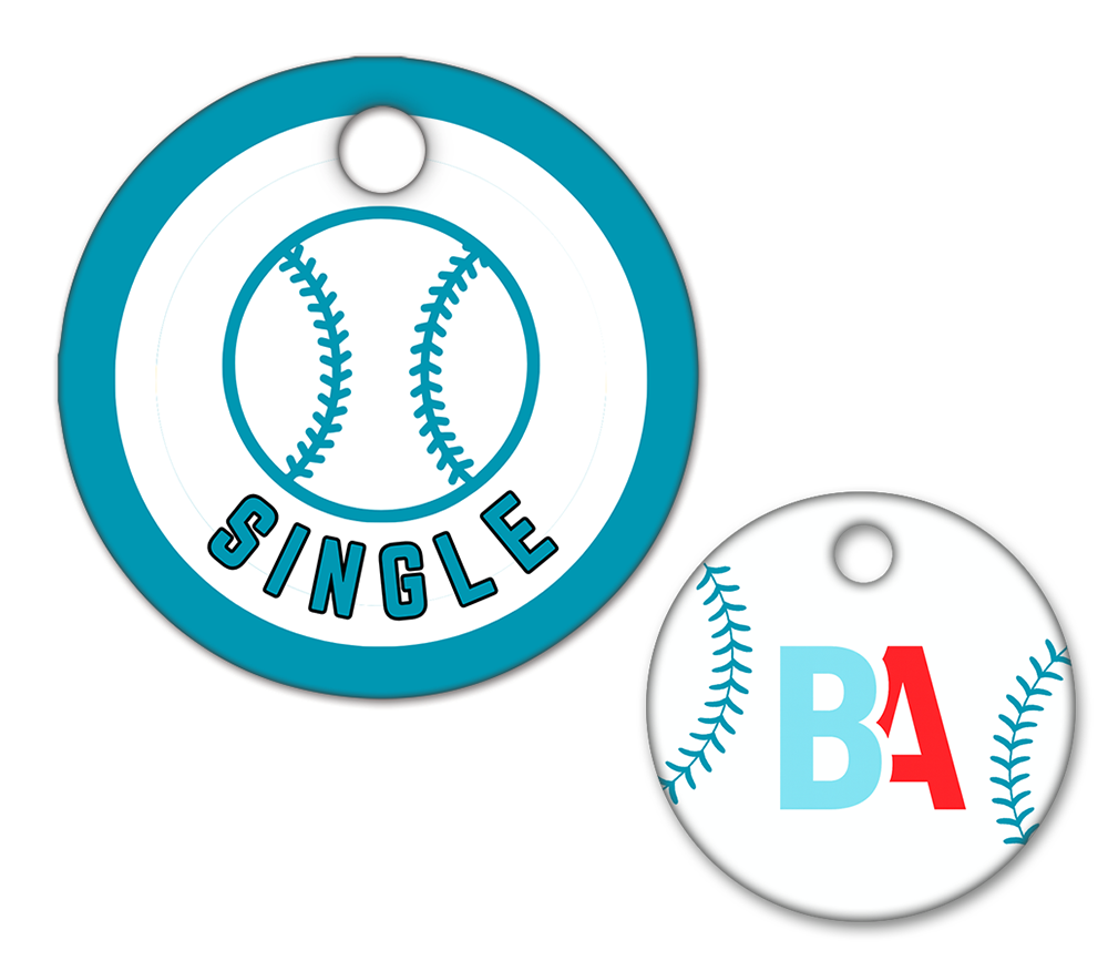 Baseball/Softball Circle Swag Tag