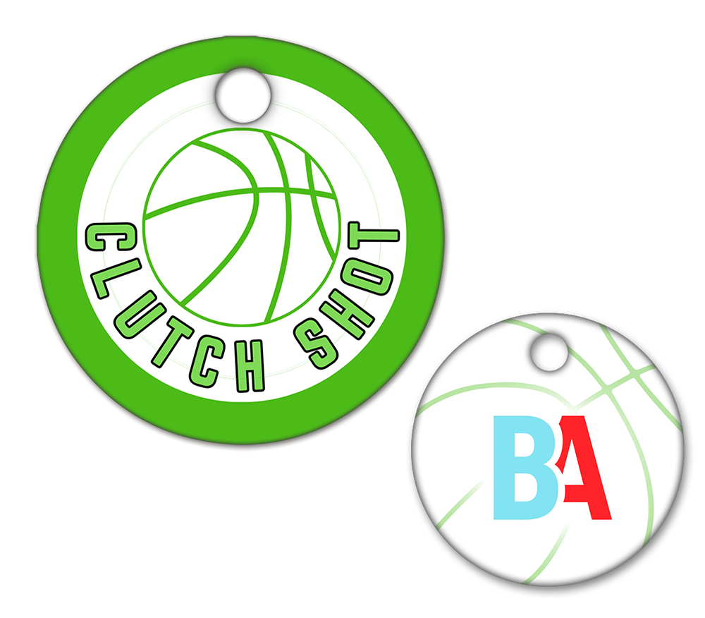 Basketball Circle Swag Tags
