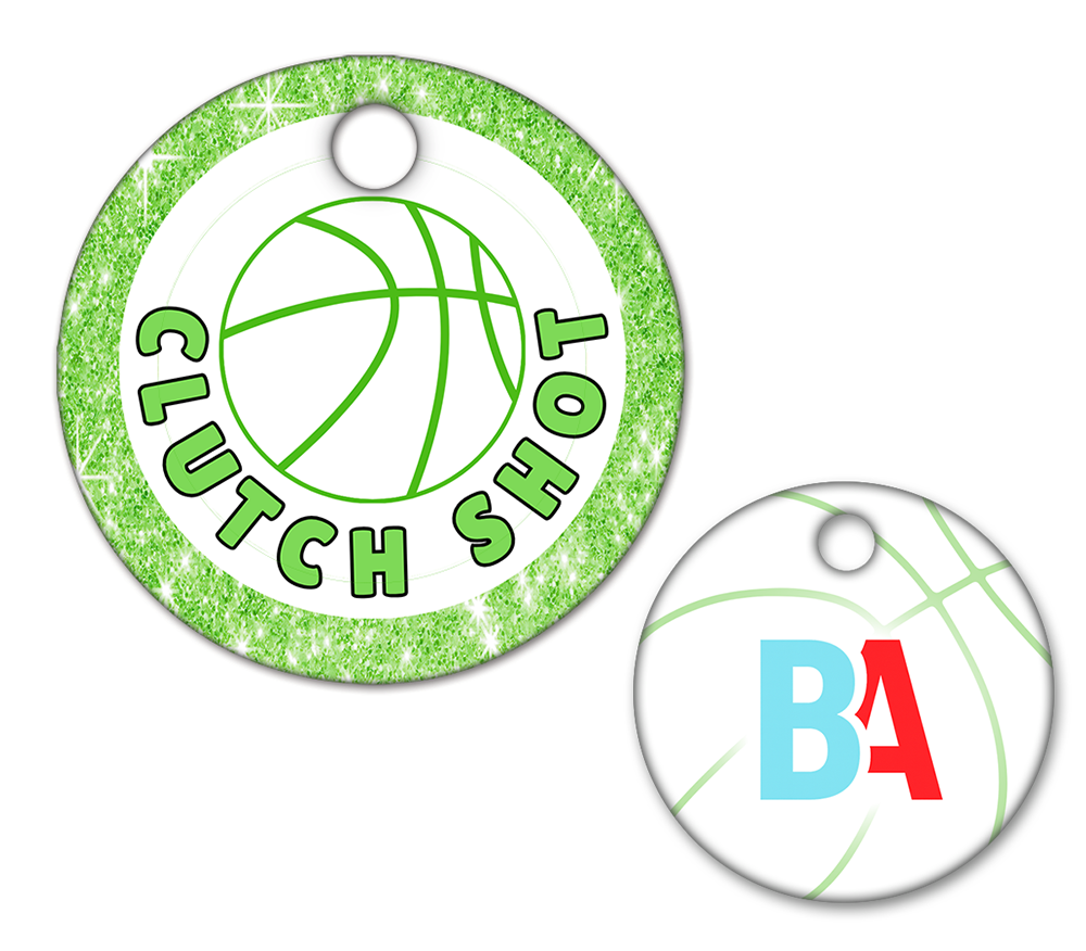 Basketball Circle Swag Tags