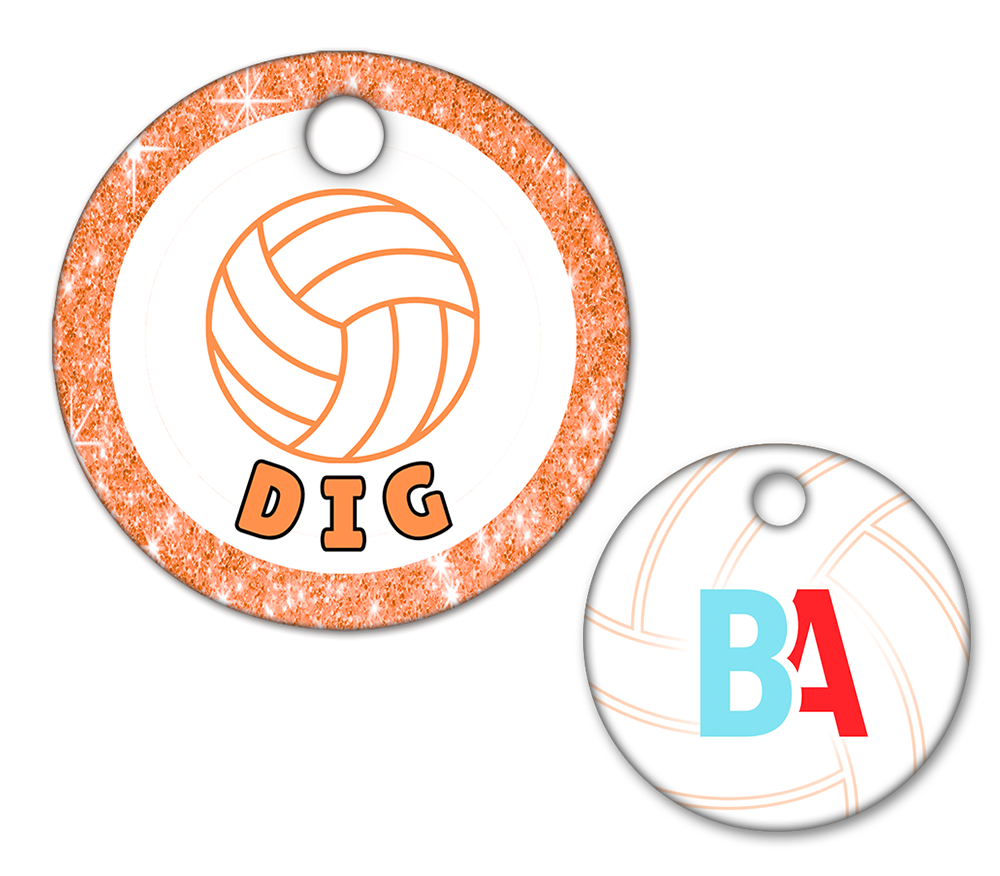 Volleyball Circle Swag Tags
