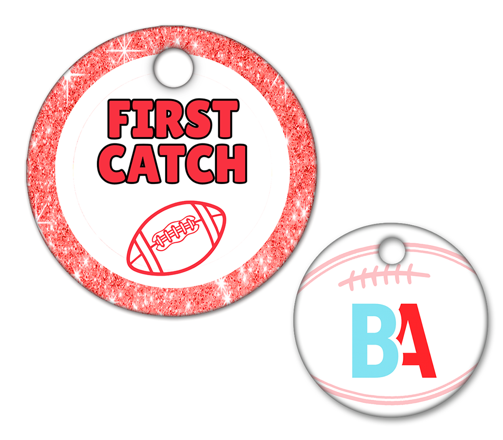 Football Circle Swag Tags