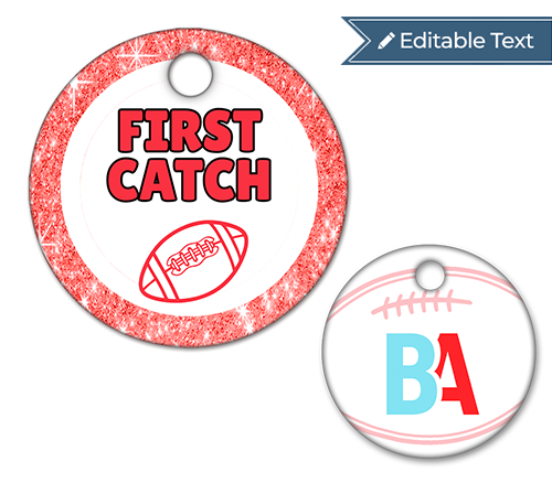 Football First Catch Tag - Sparkle