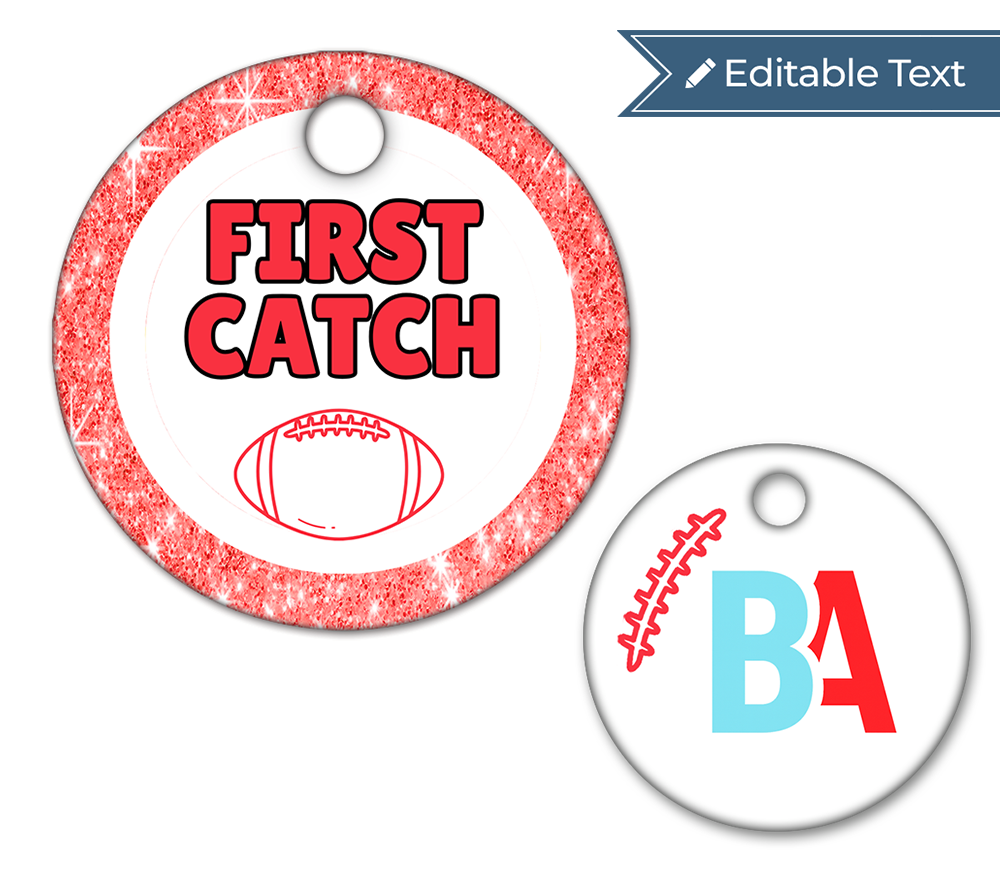 Football First Catch Tag - Sparkle