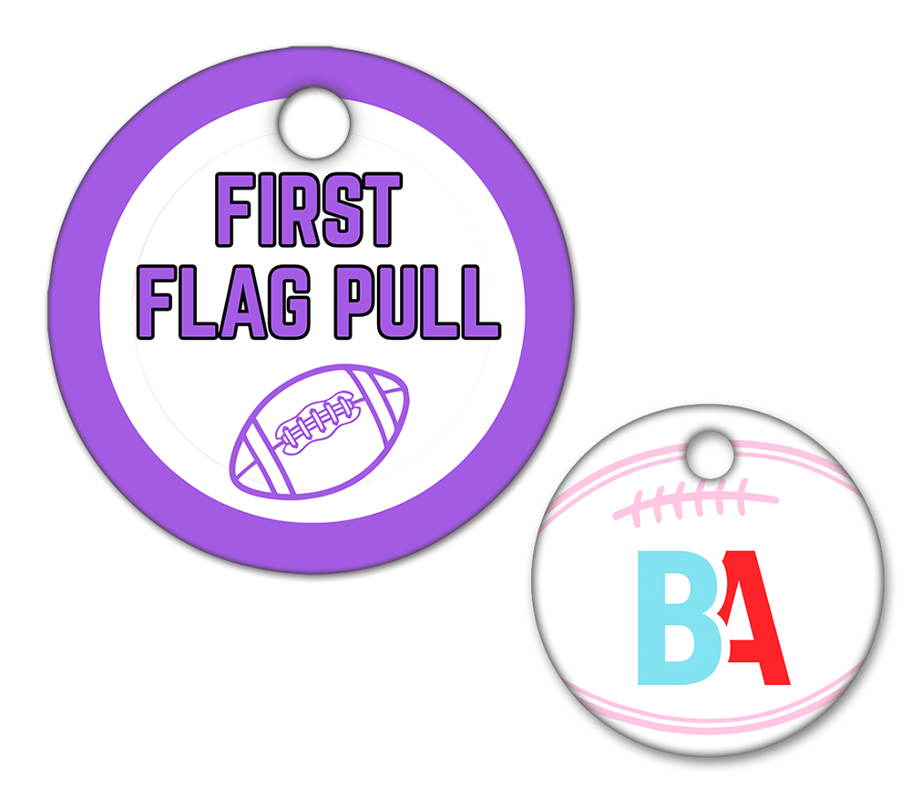 Football Circle Swag Tags