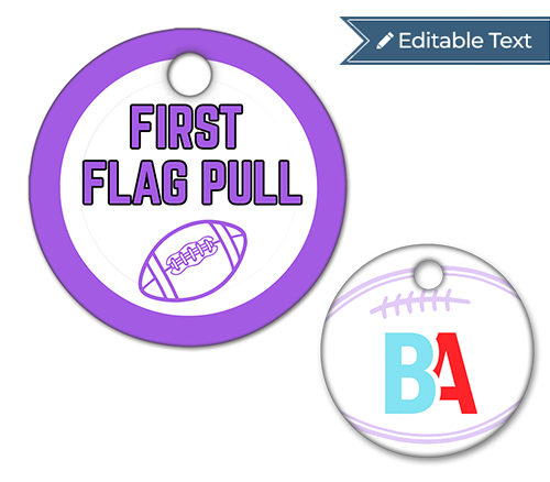 Football First Flag Pull Tag - Classic