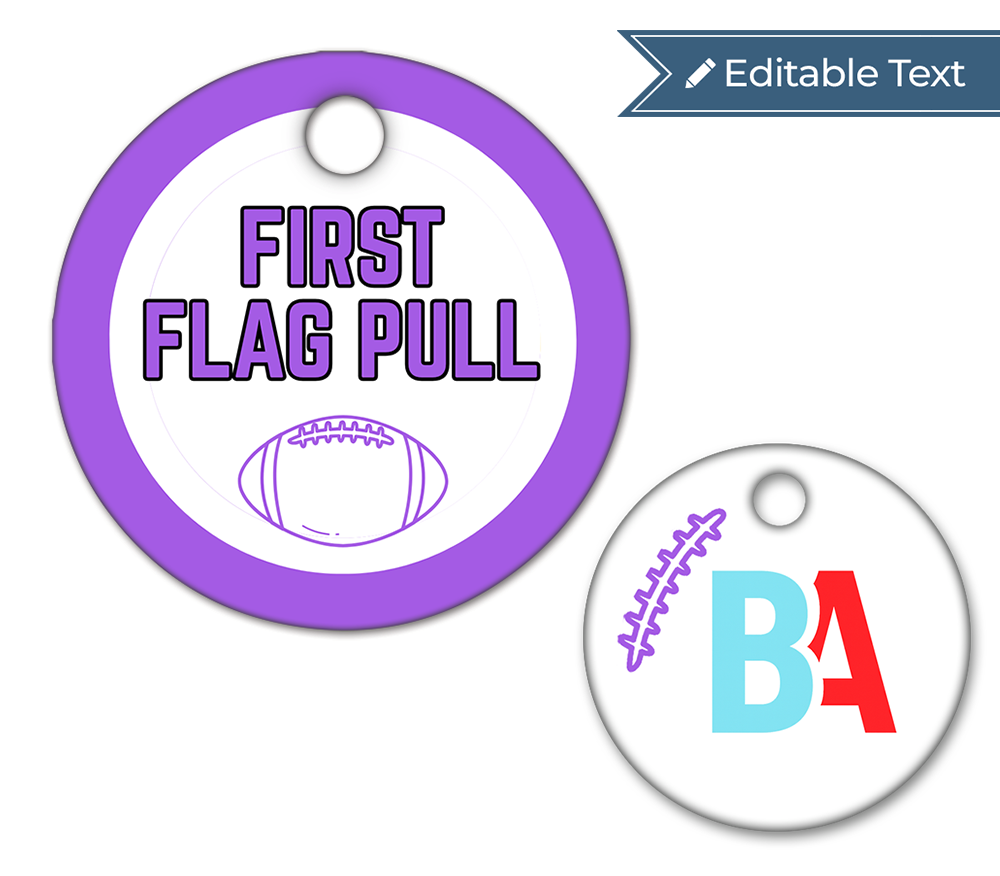 Football First Flag Pull Tag - Classic