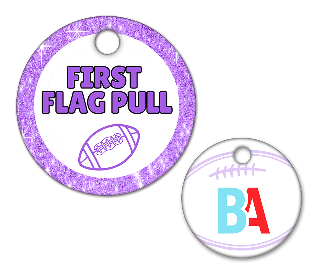 Football Circle Swag Tags