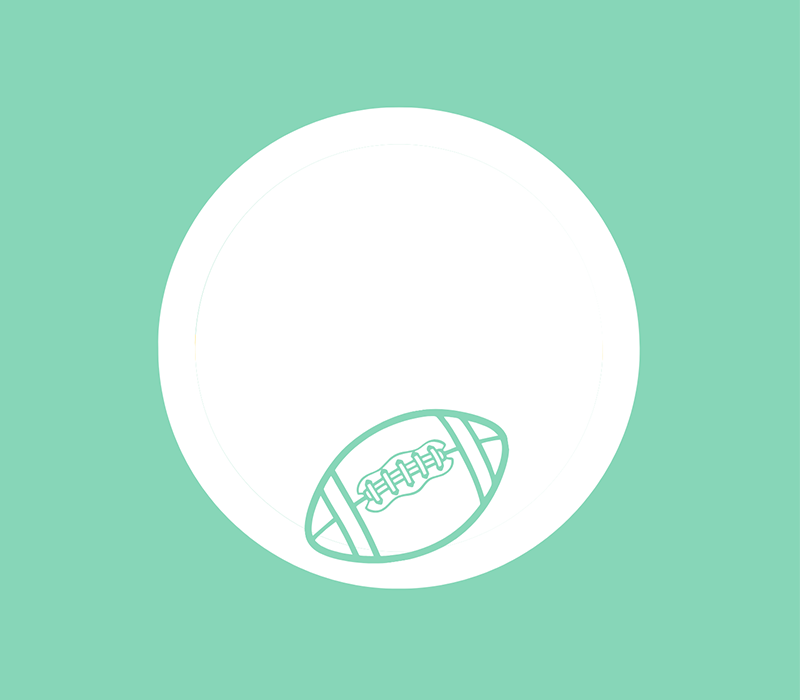 Football Five Flag Pulls Tag - Classic
