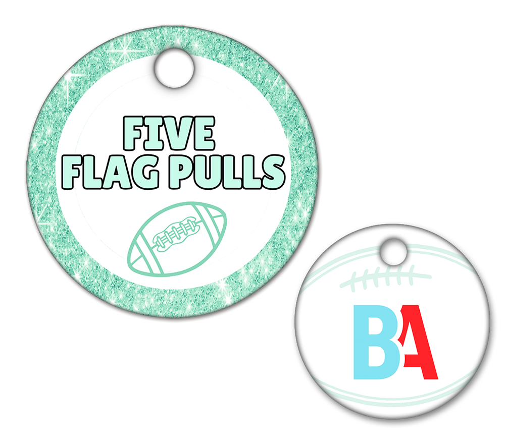 Football Circle Swag Tags