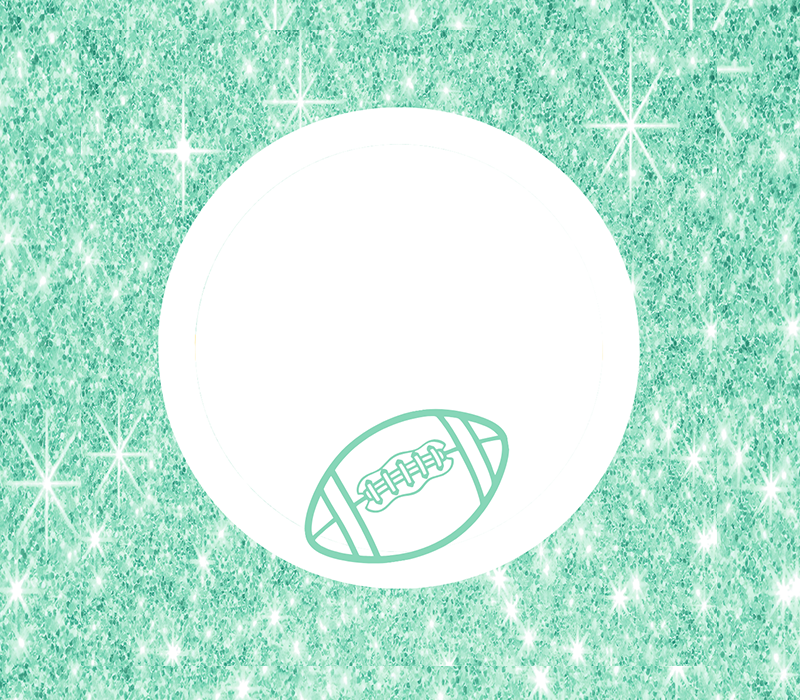 Football Five Flag Pulls Tag - Sparkle