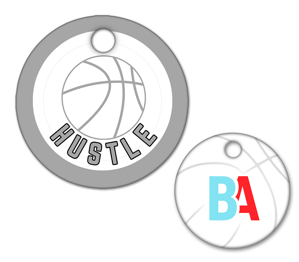 Basketball Circle Swag Tags