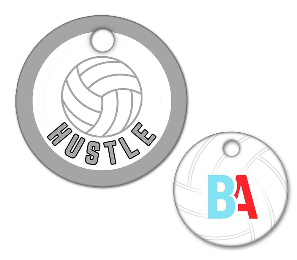 Volleyball Circle Swag Tags