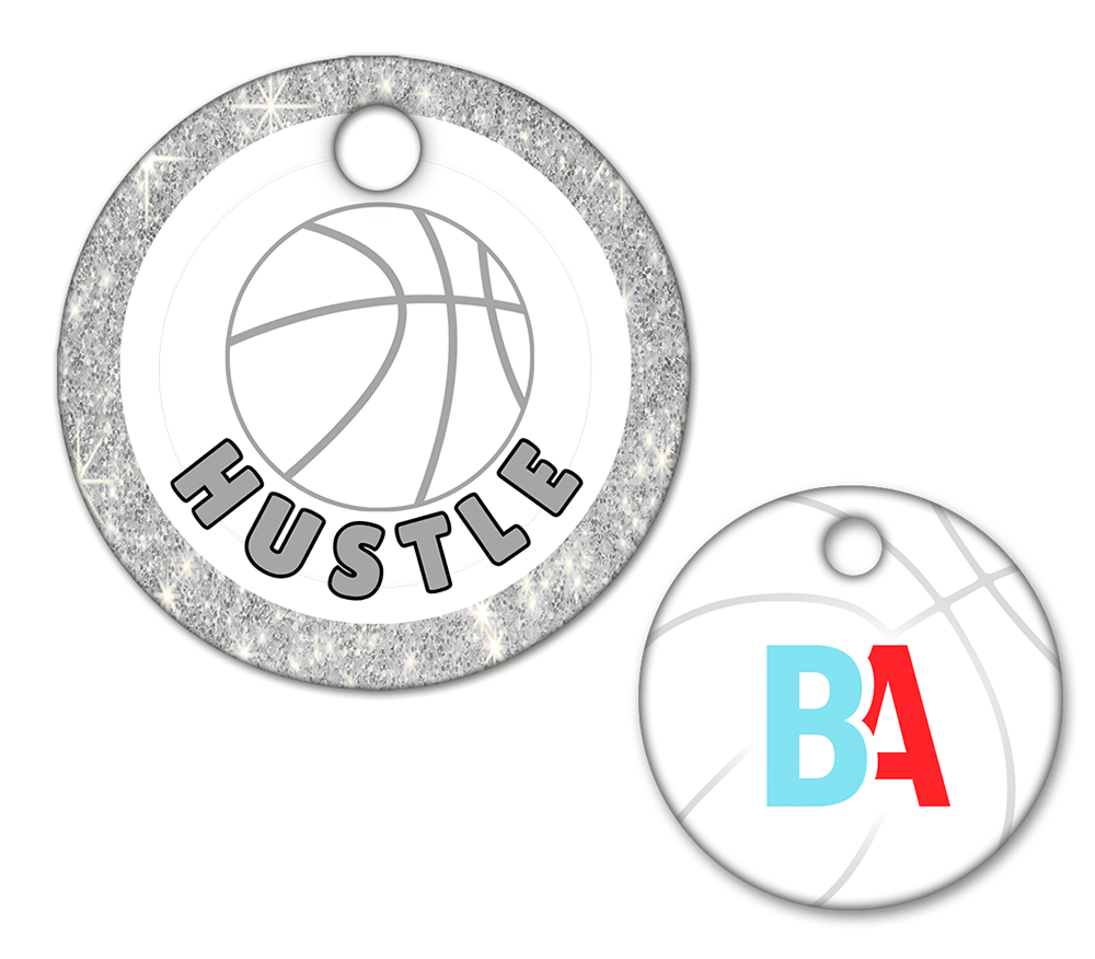 Basketball Circle Swag Tags