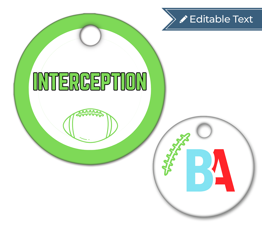Football Interception Tag - Classic