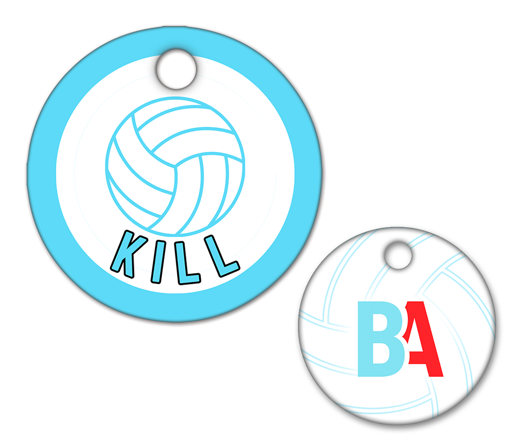 Volleyball Circle Swag Tags