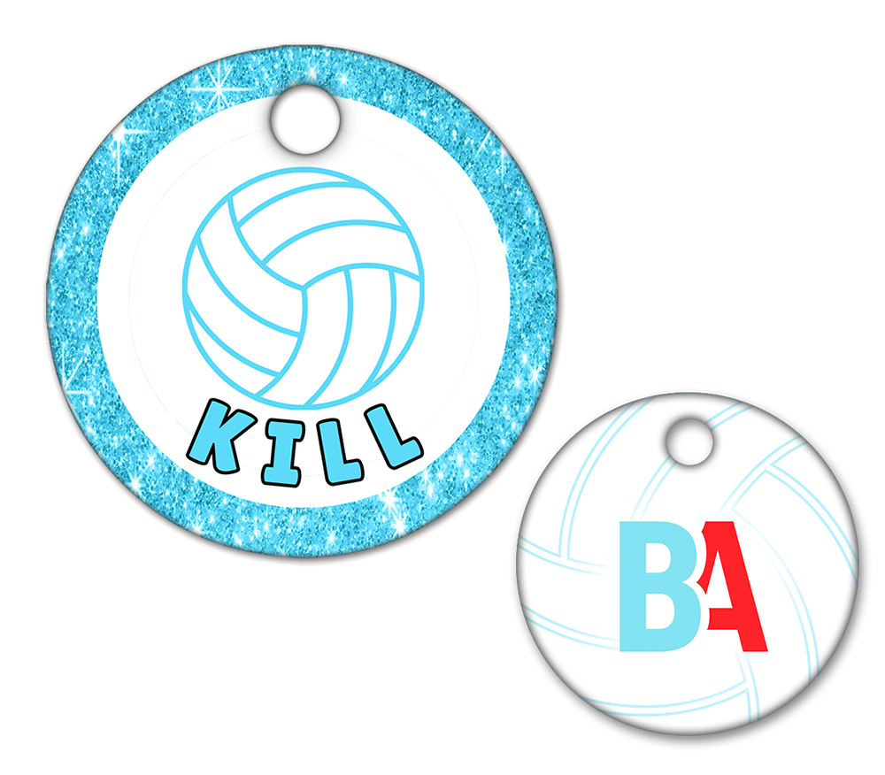 Volleyball Circle Swag Tags