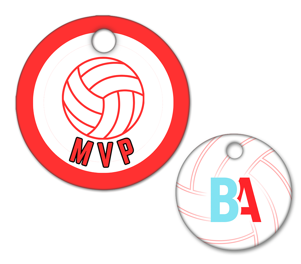 Volleyball Circle Swag Tags
