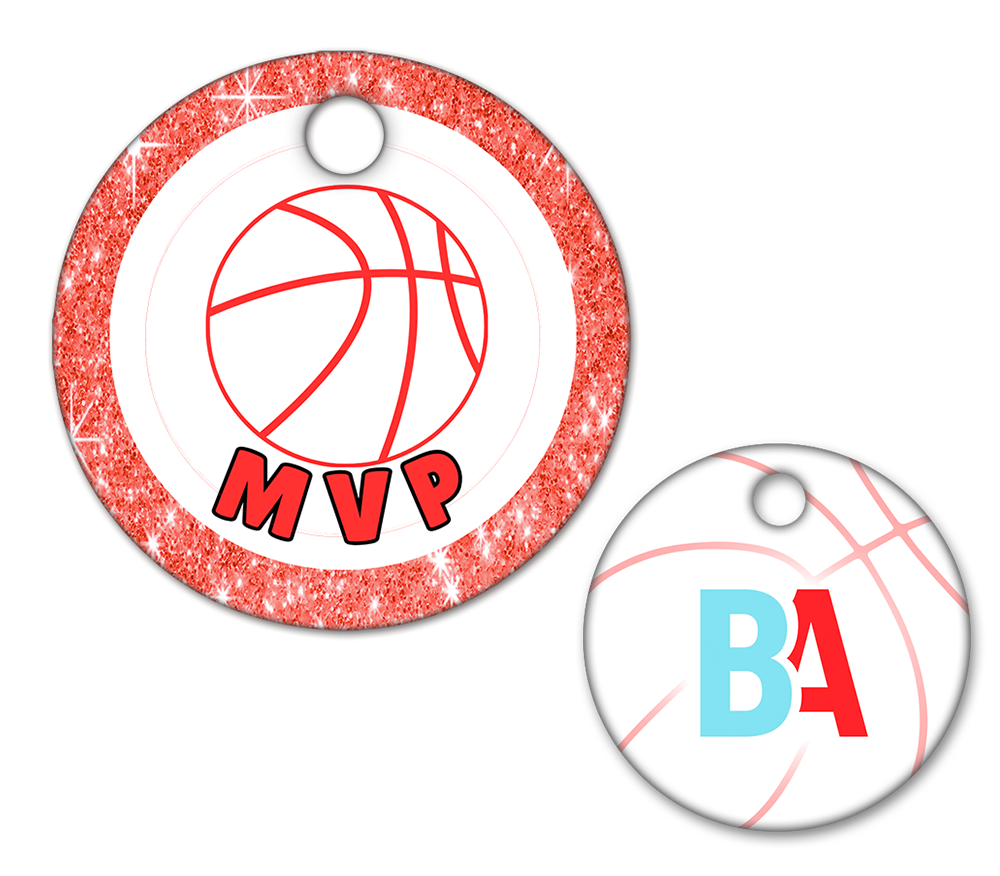 Basketball Circle Swag Tags