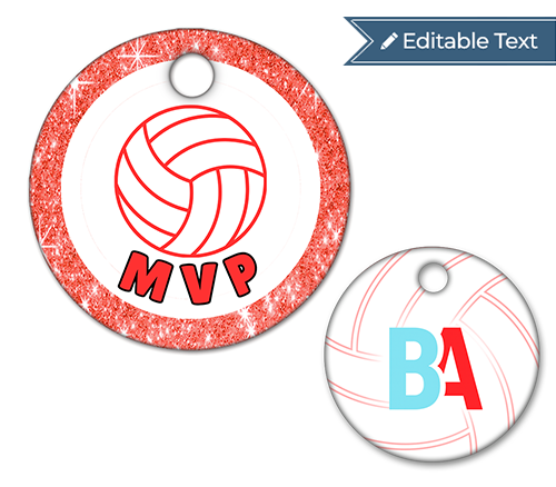 Volleyball MVP Tag - Sparkle