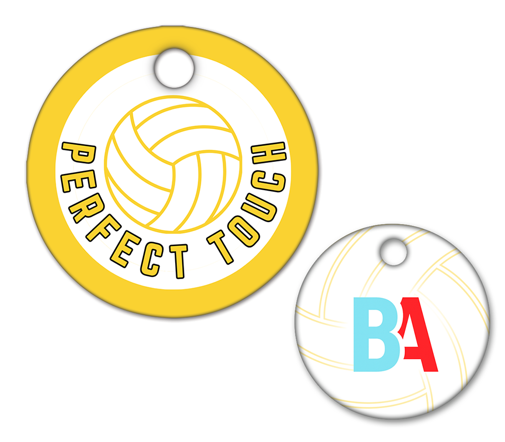 Volleyball Circle Swag Tags