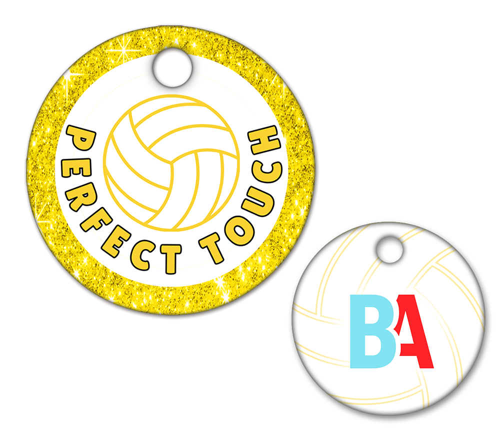 Volleyball Circle Swag Tags